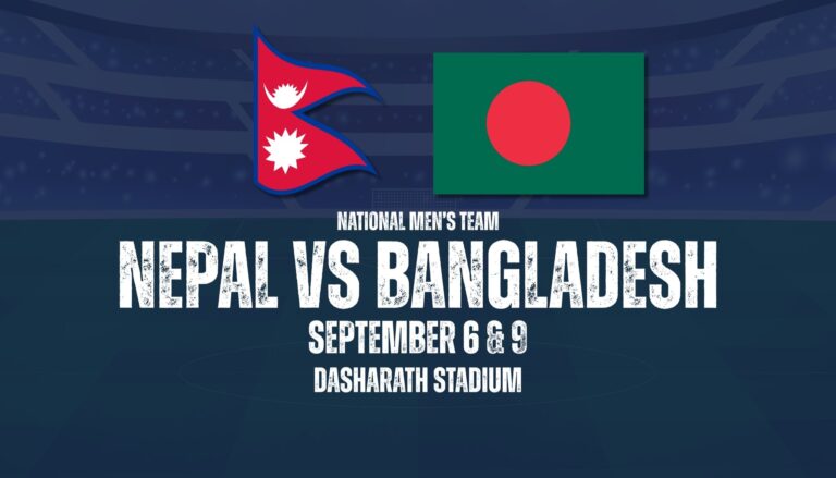 नेपाल र बंगलादेशबीच दुई मैत्रीपूर्ण फुटबल खेल हुने