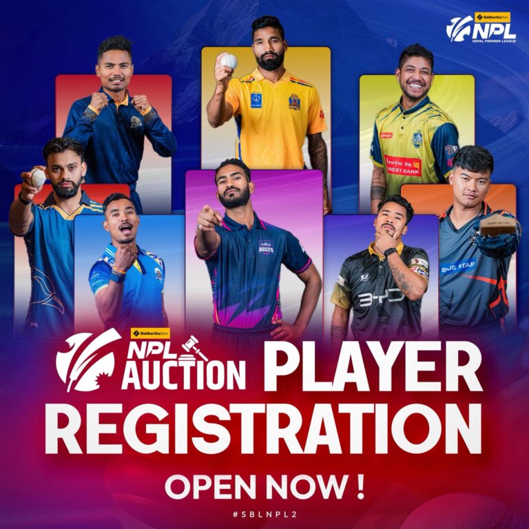 नेपाल प्रिमियर लिग (एनपिएल) को दोस्रो संस्करणका लागि खेलाडी रजिस्ट्रेसन खुला