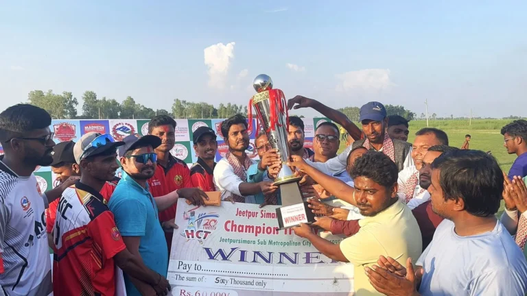 बाराले उचाल्यो जीतपुरसिमरा पाचौं हरपुर क्रिकेट कपको उपाधि