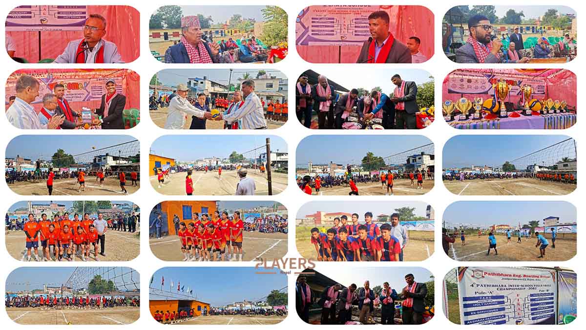 सिमरामा महिला र पुरुष अन्तरविद्यालय भलिबल प्रतियोगिता सुरु