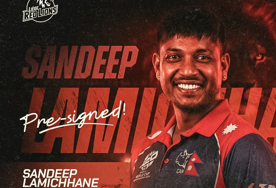 सन्दीप लामिछाने बेल्जियमको ‘इयू टी–२० लिग’मा अनुबन्धित