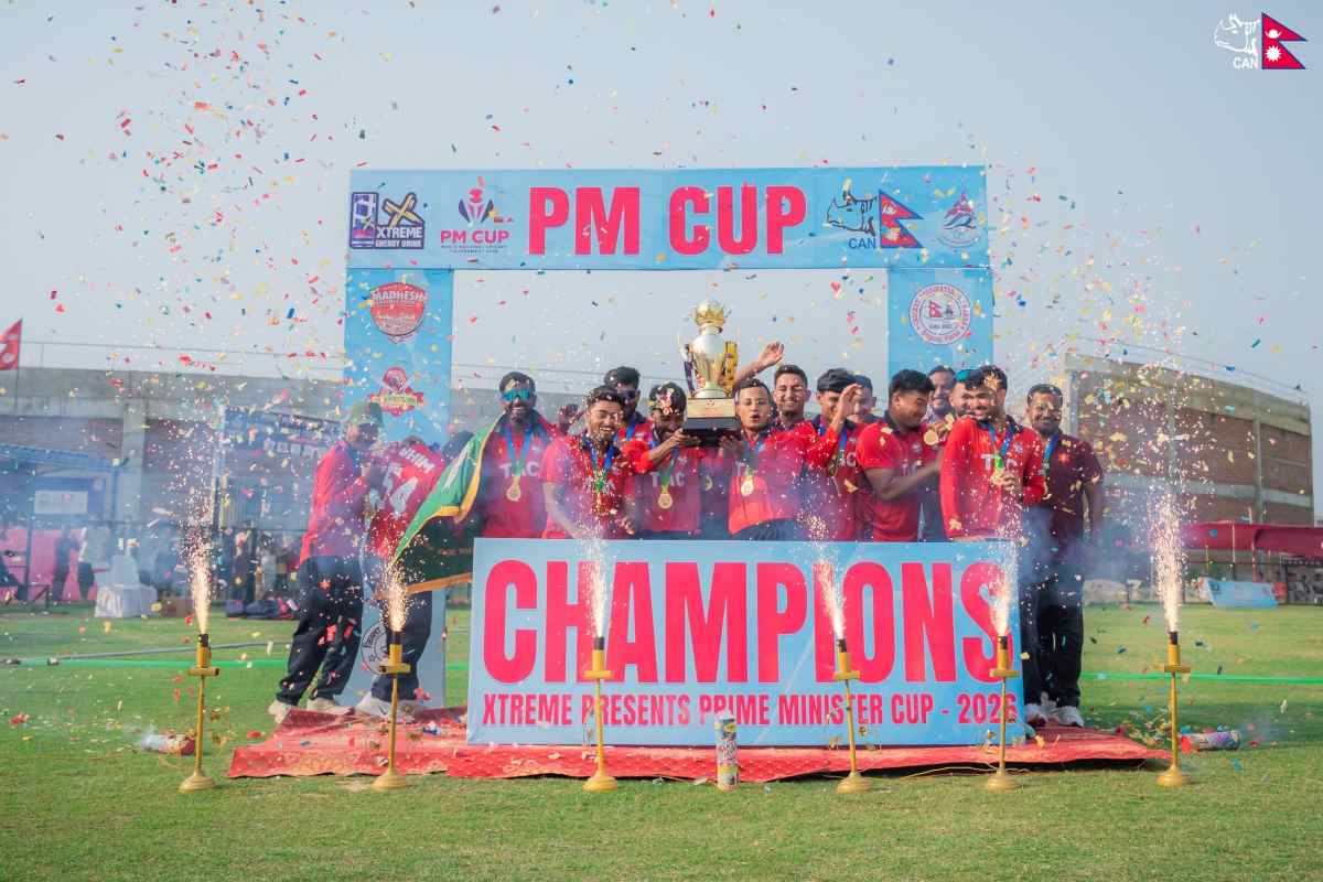 आर्मीलाई तेस्रो पटक प्रधानमन्त्री कपको उपाधि